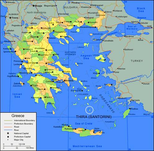 Map of Greece